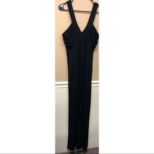 LAUNDRY BY DESIGN long black v neck Sleeveless dress size 8 NWT